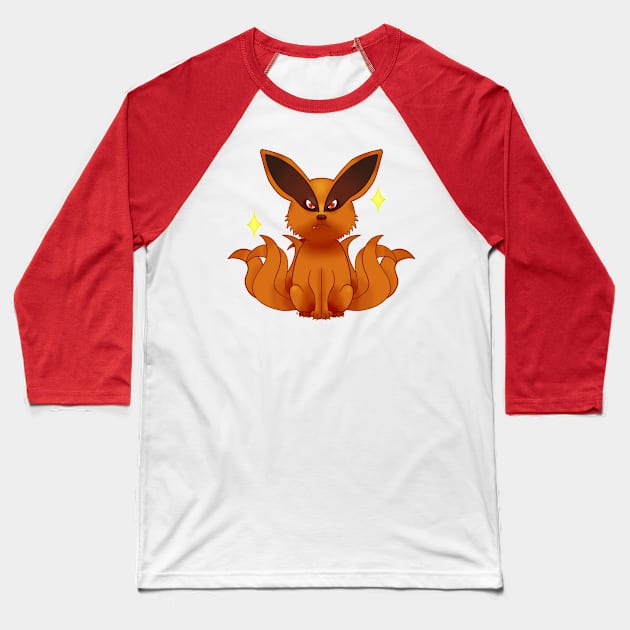 Nine tails fox Baseball T-Shirt by LemonFur